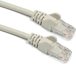 20m Ethernet Cable RJ45 cat5e UTP for PC to Router/Modem for Xbox360 PS4 Playstation, Mac to Router/Modem CAT5e (enhanced) / RJ45 / Ethernet/Patch/LAN/Router/Modem / 10/100 (20 Metre, Grey)