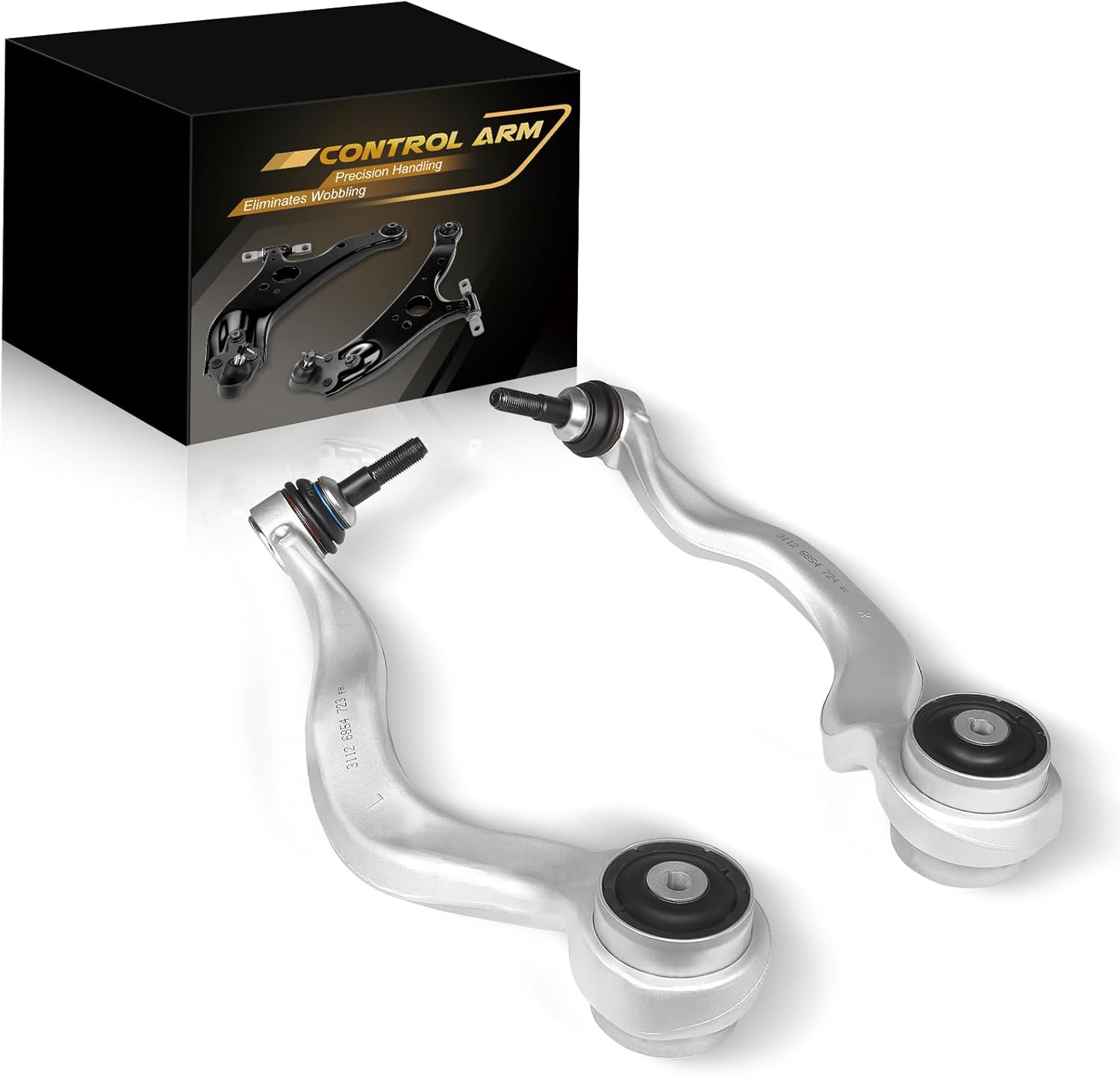 AATEE 2 Pcs Forward Lower Control Arms Fit for:-BMW 320i 328d 328i 335i 340i 328i Gt 428i 430i 435i 228i M235i M240i Xdrive 2013-2020 2.0L 3.0L OE# RK623484 RK623485 31126854723 31126854724 CMS101377