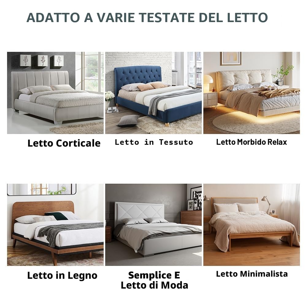 Copertura Per Testiera, Fodera per Testiera Del Letto Tessuto in Velluto Elasticizzato, copertura protettiva con fondo elastico per la decorazione del letto (Cammello, lunghezza: 150cm-170cm)