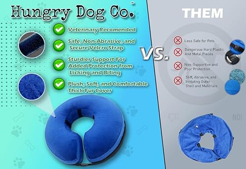 Miniatura 2 de Hungry Dog Co. Collar inflable de alta calidad para perros y gatos  Ayuda en la recuperación de mascotas  Cómodo y seguro para tu mascota  suave
