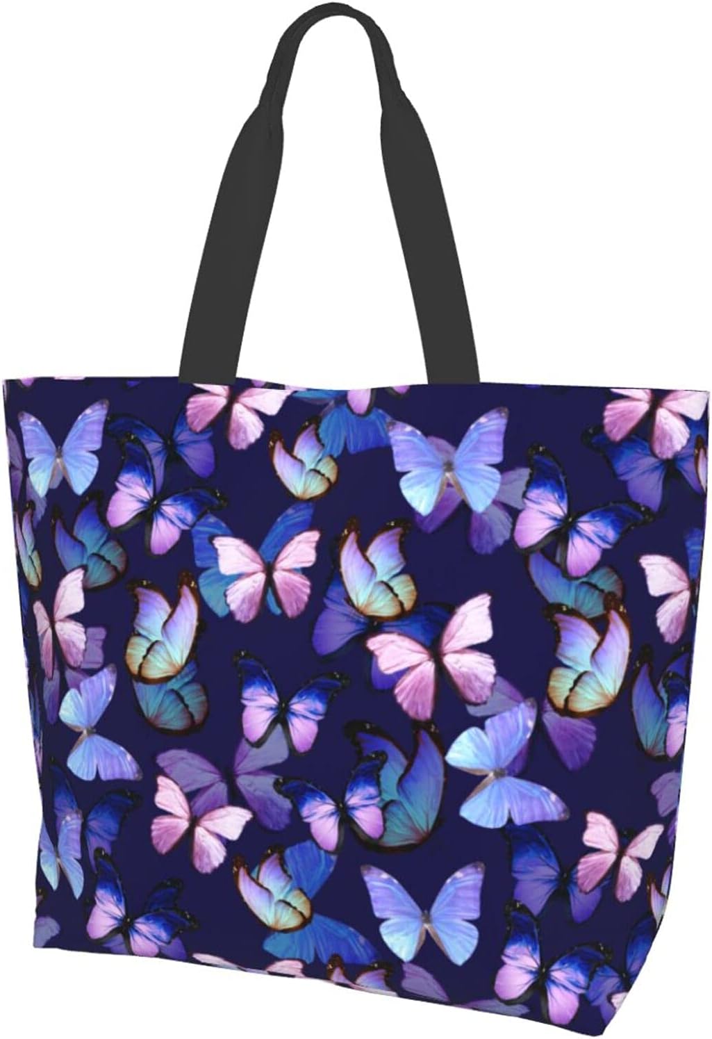 Flower Sugar Skull Tote Bags Reusable Women Shoulder Travel Beach Bag Shopping Work Daily