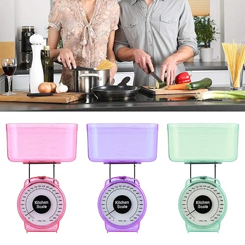 Miniatura 4 de Pequeña cocina mecánica de la escala de la báscula de la cocina para pesar los colores fáciles de usar de la báscula de la