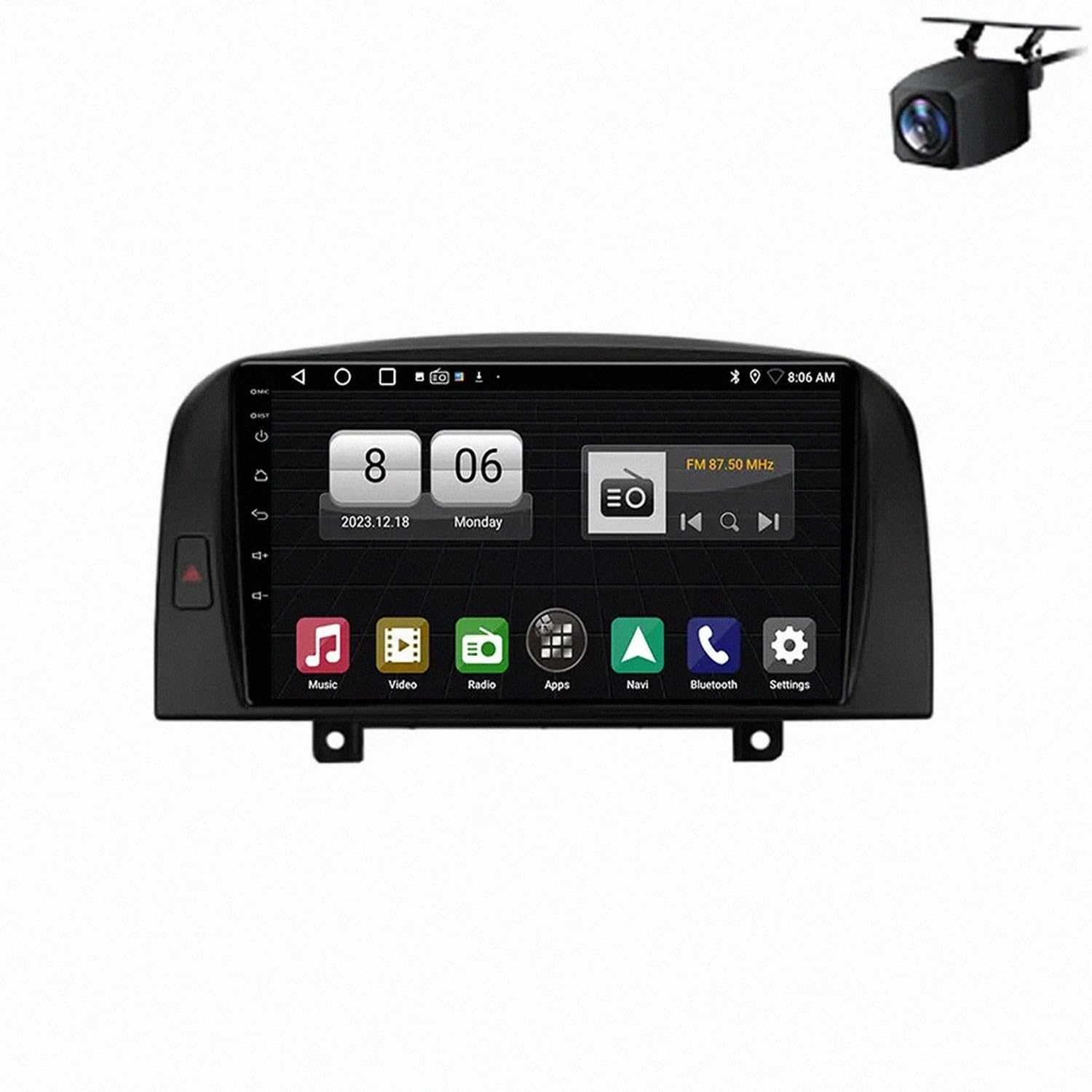 Car Stereo dla Hyundai Sonata 6 NF 2004-2008 9 Inch Android 15 Touch Screen Player Wireless Carplay Android Auto Wifi For, 8 Core 8G+128G