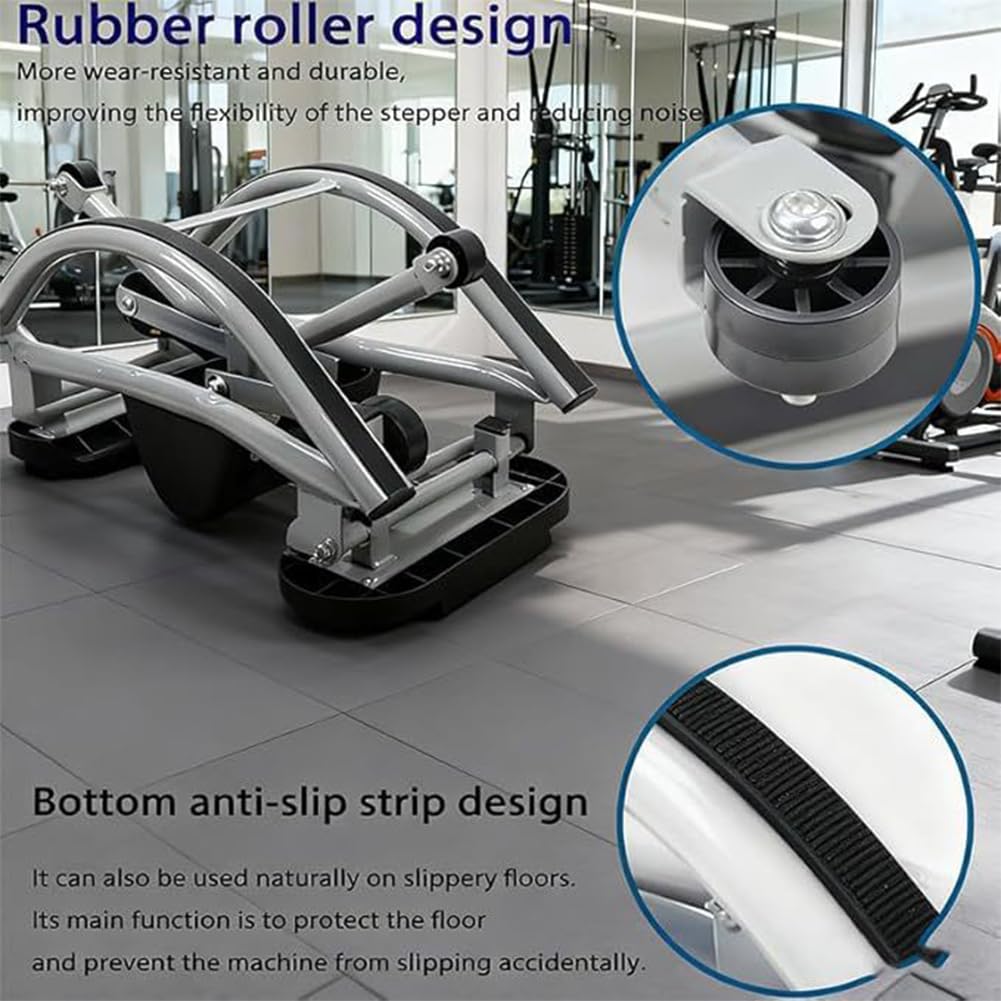 Rock Stepper de lado a lado, mecedora para hacer ejercicio en casa, con pantalla digital, máquina de entrenamiento para piernas y glúteos, mini The Rock Stepper para el hogar, apartamento, oficina