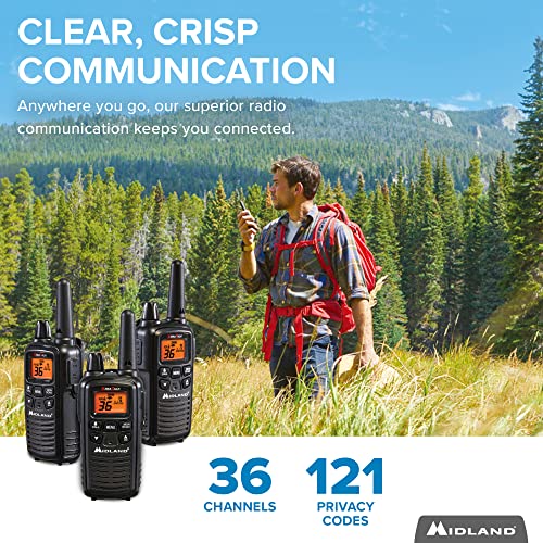 Midland – Lxt633Vp3 Two-Way Radio Walkie Talkies Long Range - 36 Channels Silent Operation - Overlanding Gear - Noaa Weather Alert Technology - Backlit Lcd Display (3-Pack) #TOP1