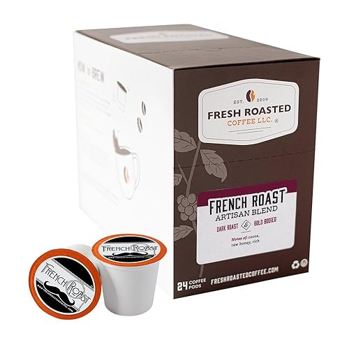 Miniatura 277 de Fresh Roasted Coffee, Crema Brûlée, cápsulas de café saborizadas, compatible con K-Cup, 24