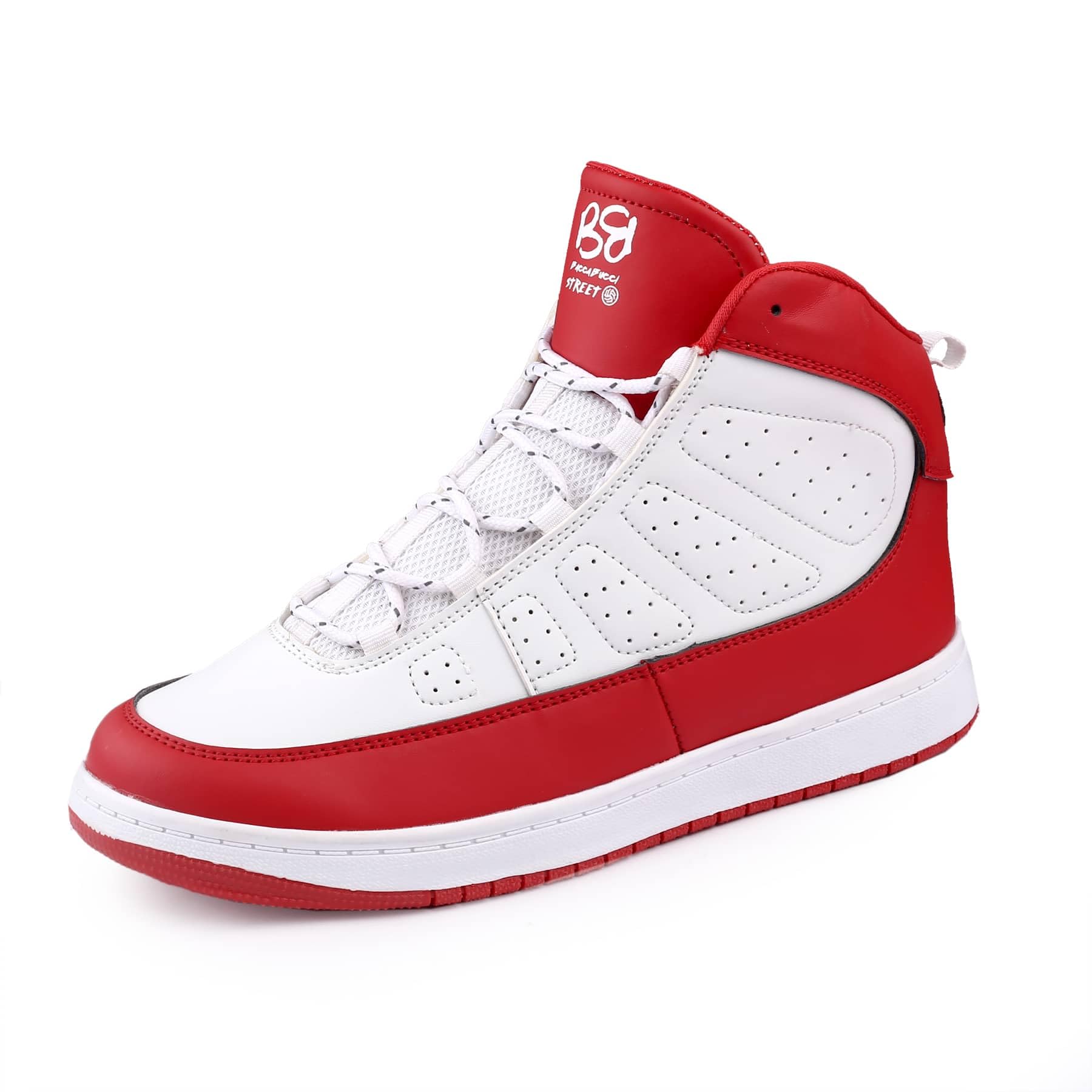 Bacca Bucci Mens Retroflight High-Tops: Cardinal Edition In Crimson Crest White, Streetwise Elegance Sneaker (Red And White, 8) (B0CRNVZJHD) Amazon Price History, Amazon Price Tracker
