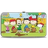 Peanuts Wallet, Hinged, Peanuts Gang Backyard Baseball Group Pose, Vegan Leather