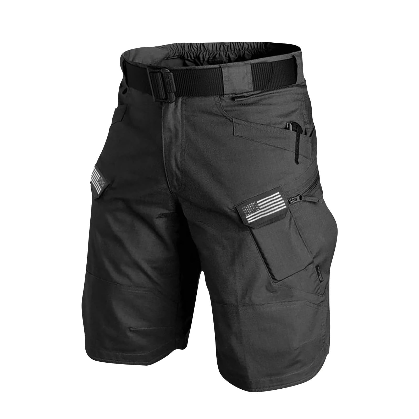 Cargo Shorts for Men Relaxed Fit Stretch Waterproof Knee Length Tactical Shorts Casual Athletic Hiking Pants with Multi Pockets Tactical Short for Men Stretch Relaxed Fit Athletic Short Summer Outfits