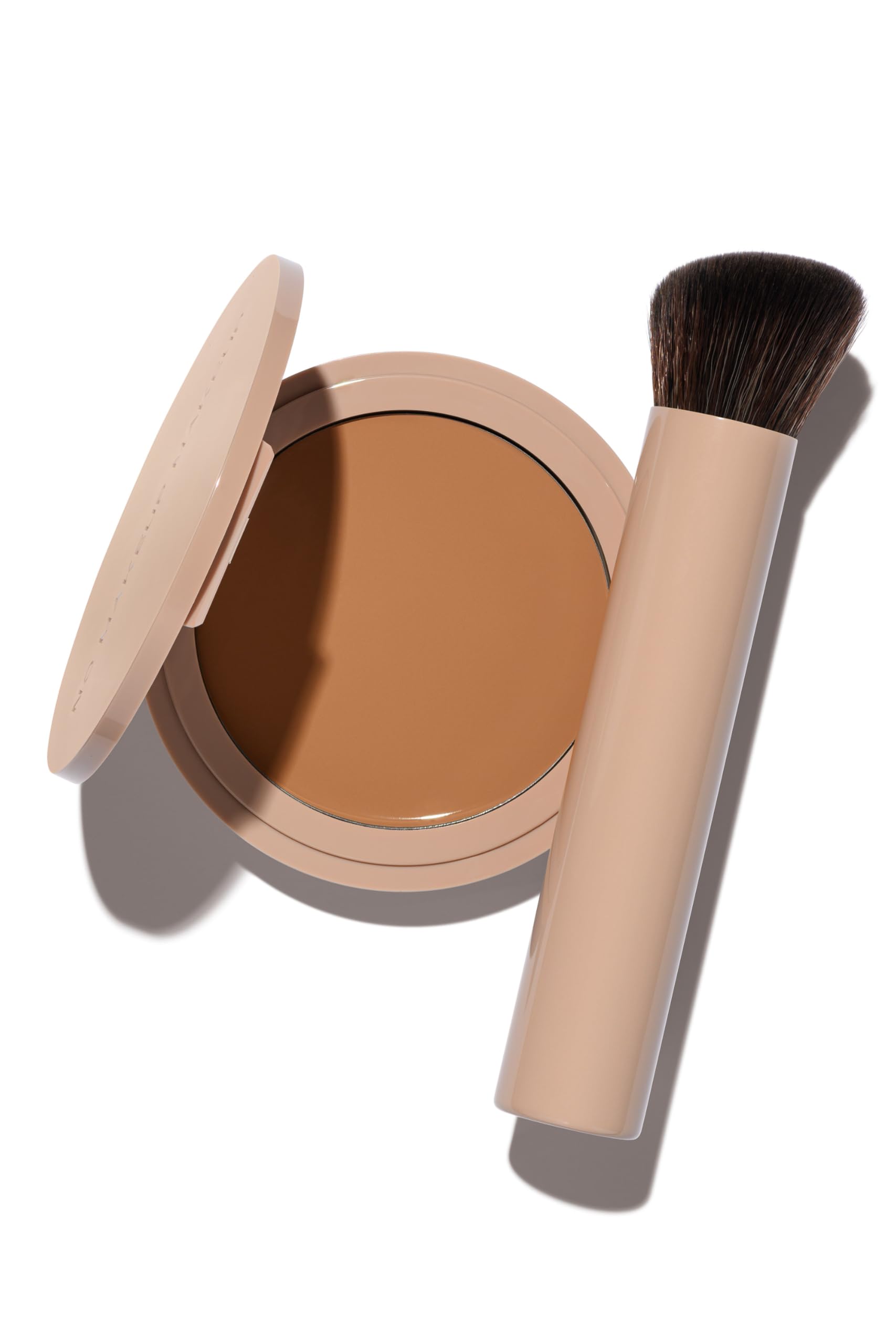 No Makeup Makeup Foundation + Brush Duo, Cream-Balm Formula Conceals, Corrects and Camouflages with Skin-Tone Adaptive Flexshade Technology, Buildable