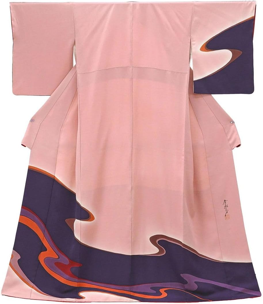 訪問着　フルセット　着物　正絹　ロング丈　やまと誂製　木の実　落款　金彩　G7 訪問着 フルセット 着物 正絹 ロング丈 やまと誂製 木の実 落款