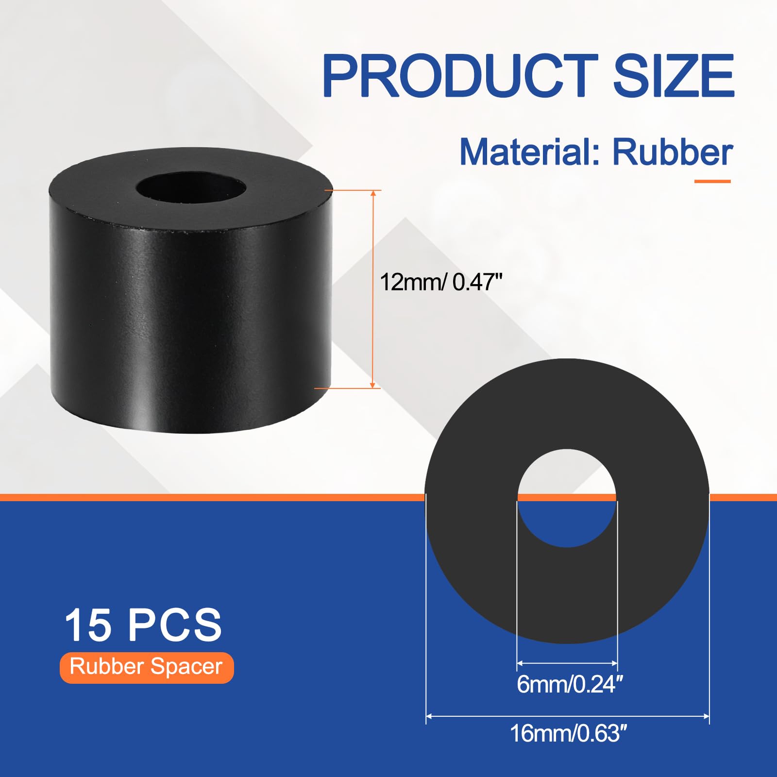 YELARXI Multi Purpose Rubber Spacer - Image 2
