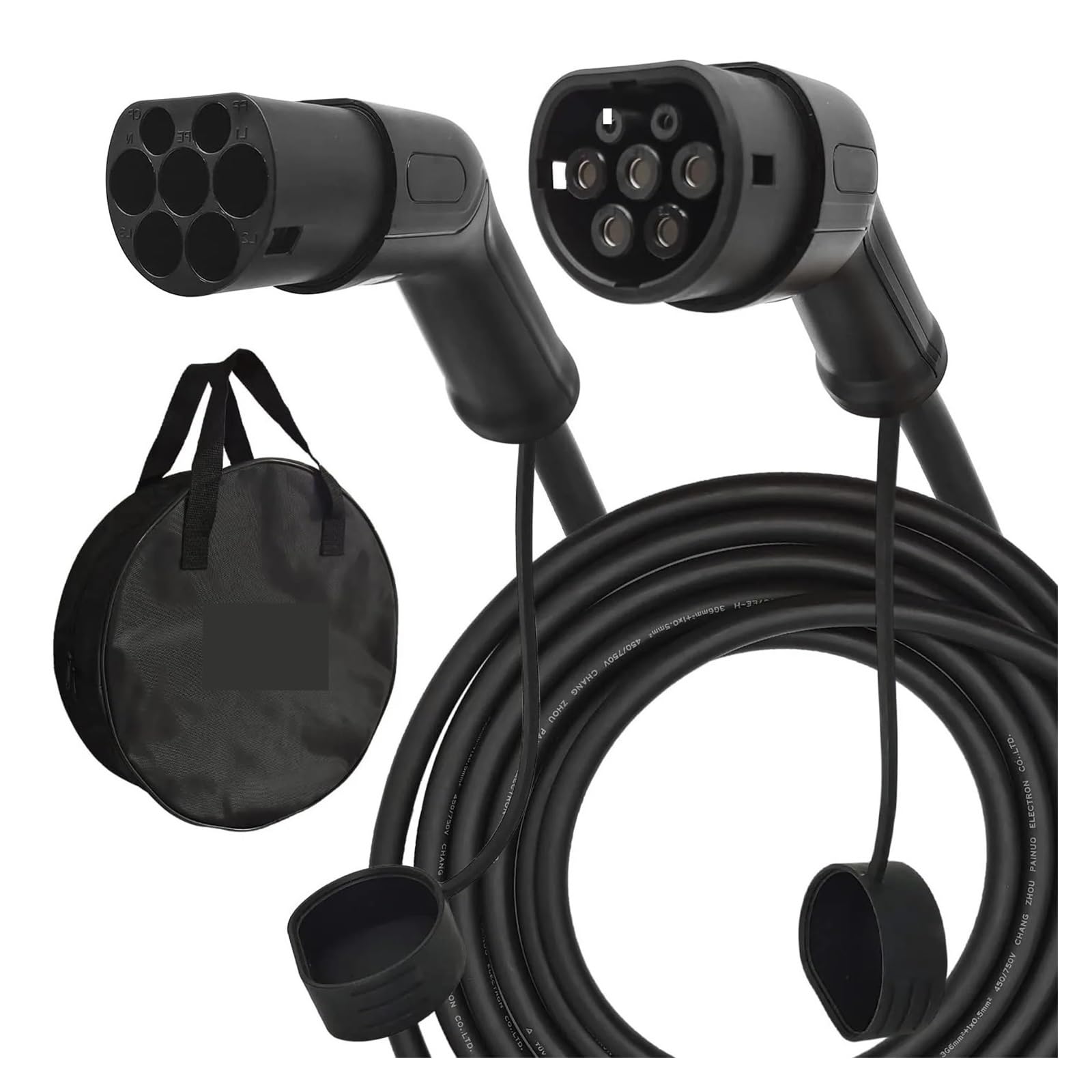 Kabel Ładujący EV 32A Typ 2 Do Typu 2 3,6/7,2/11/22kw 3-fazowy Przewód EVSE Do Ładowania 5M Do Ładowarki Samochodowej Stacja Szybkiego Ładowania Bezpieczne łAdowanie(T2 to T2 16A 3.6kw)