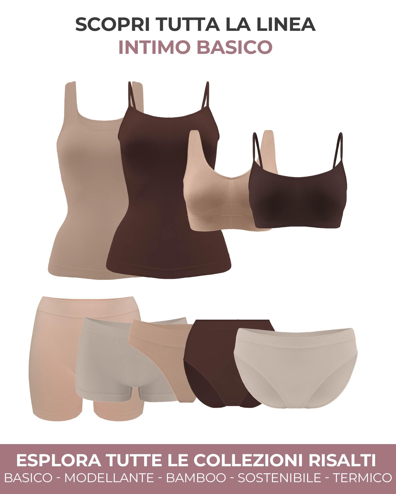 Risalti Slip Donna Vita Alta Microfibra Seamless 3Pz - Mutande Donna Senza Cuciture ed Etichette, Elasticizzate, Traspiranti, Intimo Morbido Effetto Seconda Pelle - Made in Italy