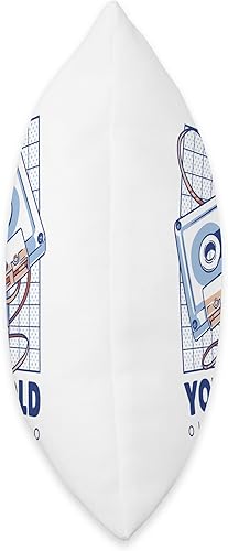 Miniatura 2 de 80s 90s Retro Party Mix Cassette Pen Radio Music Funny Throw Pillow