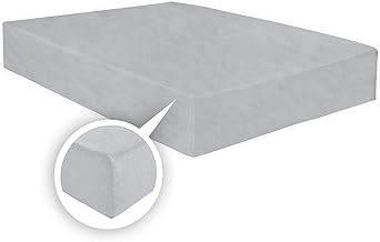 ARLINENS Thermal Flannelette Fitted Sheet 25cm 100% Brushed Soft Cotton available in 7 colours (Grey, Single)