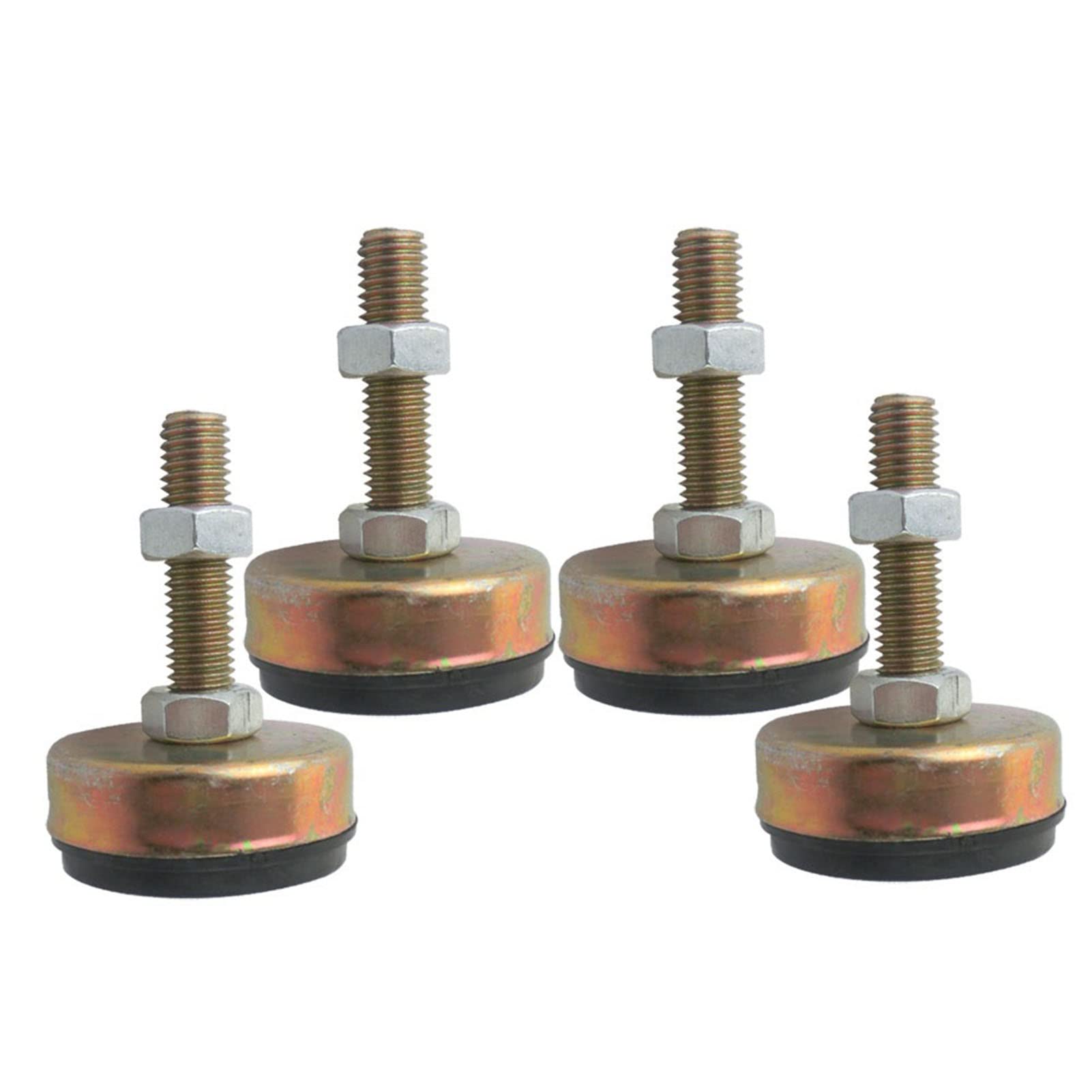 Piedini Regolabili per mobili Vite filettata, Confezione da 4 Piedini di livellamento con Diametro Base di 43 mm, Filettatura M8, M10 e M12, 60-120 mm.(M10x100mm)