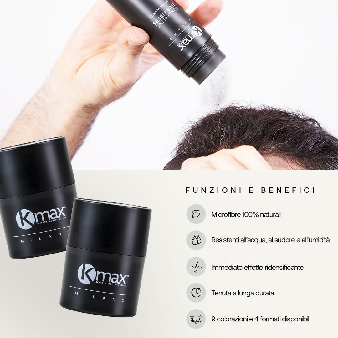 FIBRAS CAPILARES KMAX 5GR (Castaño Claro)