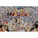 One Piece Wall Scroll Poster Fabric Painting For Anime Monkey D Luffy & Shanks 350