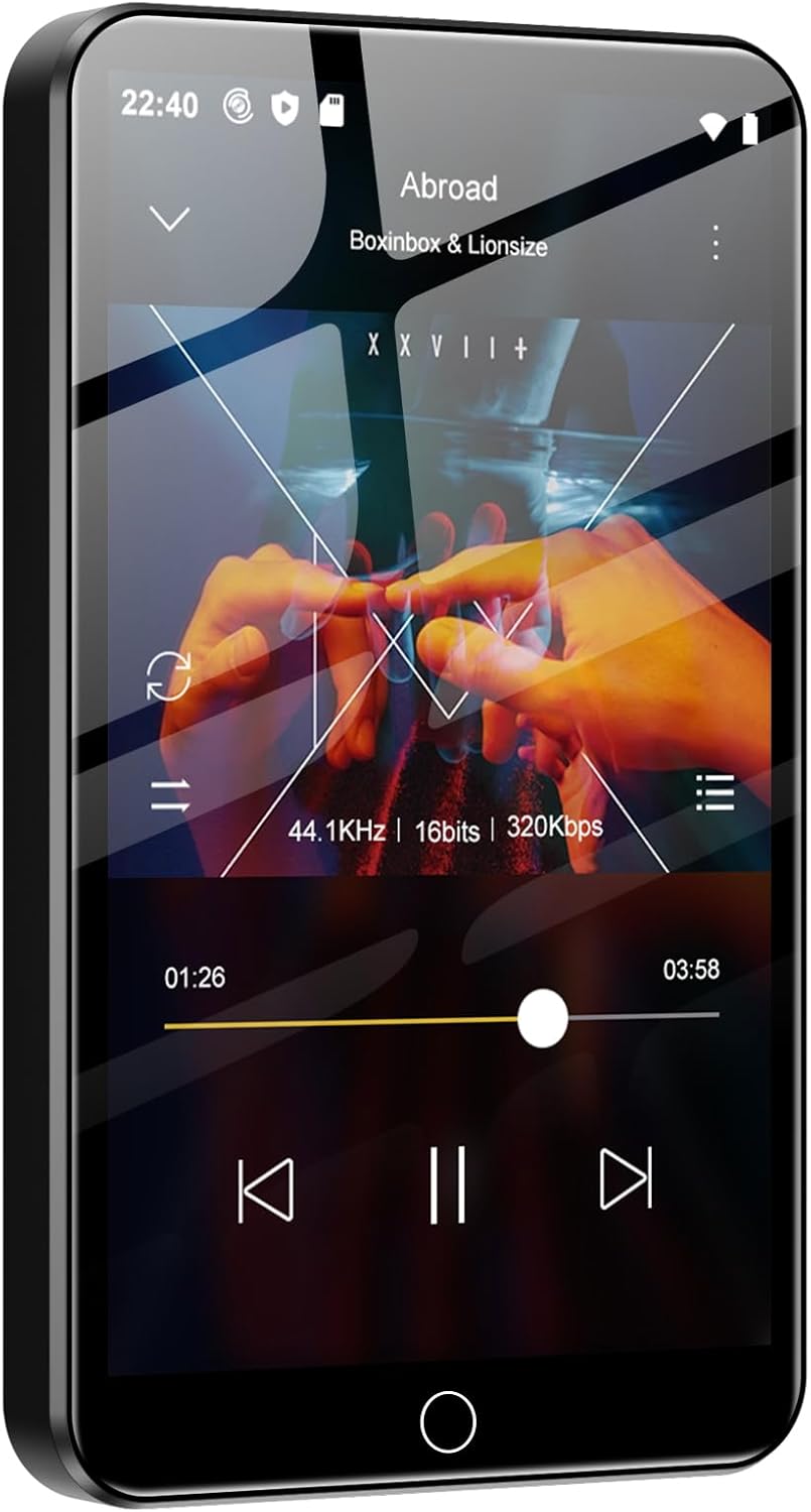 Oilsky 80GB MP3 Player with Bluetooth and WiFi, Mp3(Black)