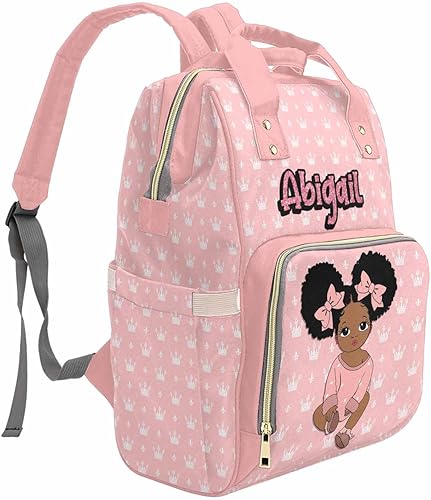 Miniatura 4 de M YESCUSTOM Bolsa de pañales personalizada para bebés para mujeres y hombres, bolsas de lactancia personalizadas para mamá, Bolso-42, Mochilas