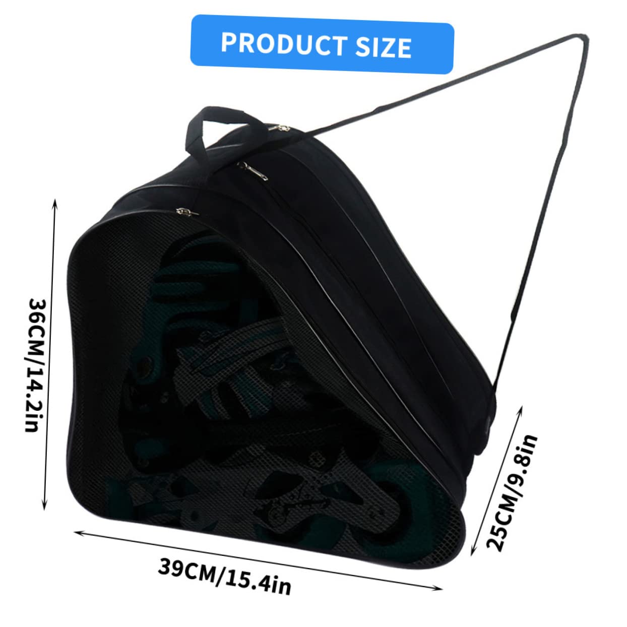 BESPORTBLE Skate Accessories Bag Skates Shoes Container for Travel Compact Packing Bag