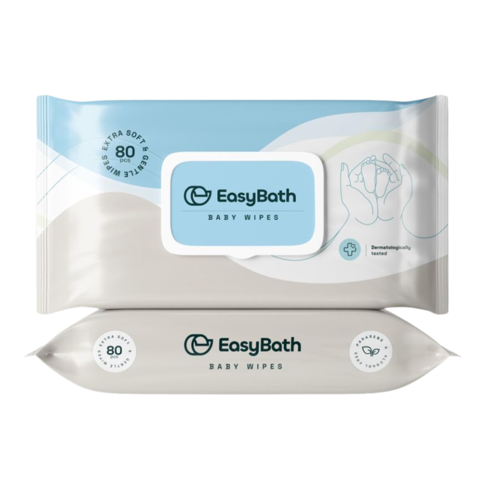 Baby Wipes for Newborn & Sensitive Skin | Gentle Cleansing with Aloe Vera & Vitamin E | Extra Thick & Soft | Dermatologically Tested | Alcohol Free | 80 Pulls in Pack of 1-image-49