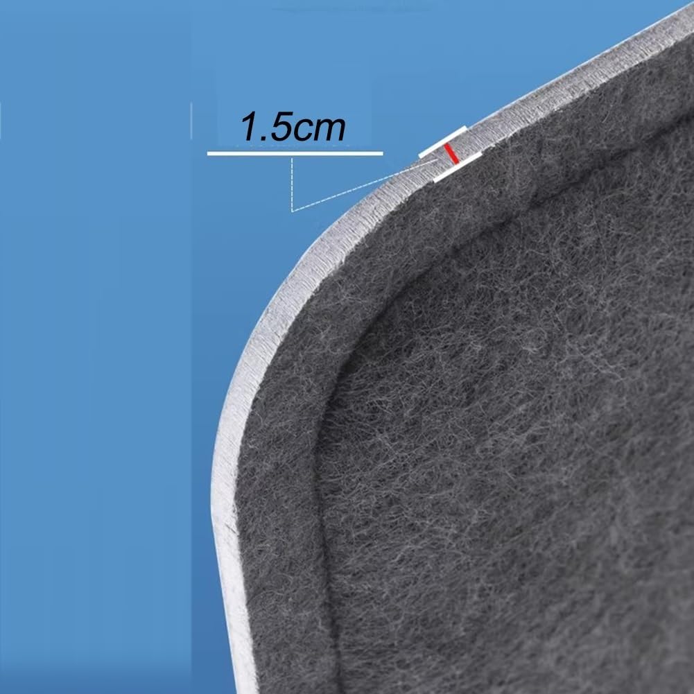 Lot de 2 panneaux acoustiques de séparation de bureau insonorisants pour réduire le bruit, écran de bureau indépendant, amélioration de la couleur orange et de l'intimité de l'espace de travail