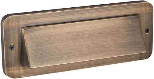 Miniatura 10 de VOLT Latón fundido 12V Mini delgado integrado LED con capucha luz de paso (bronce)