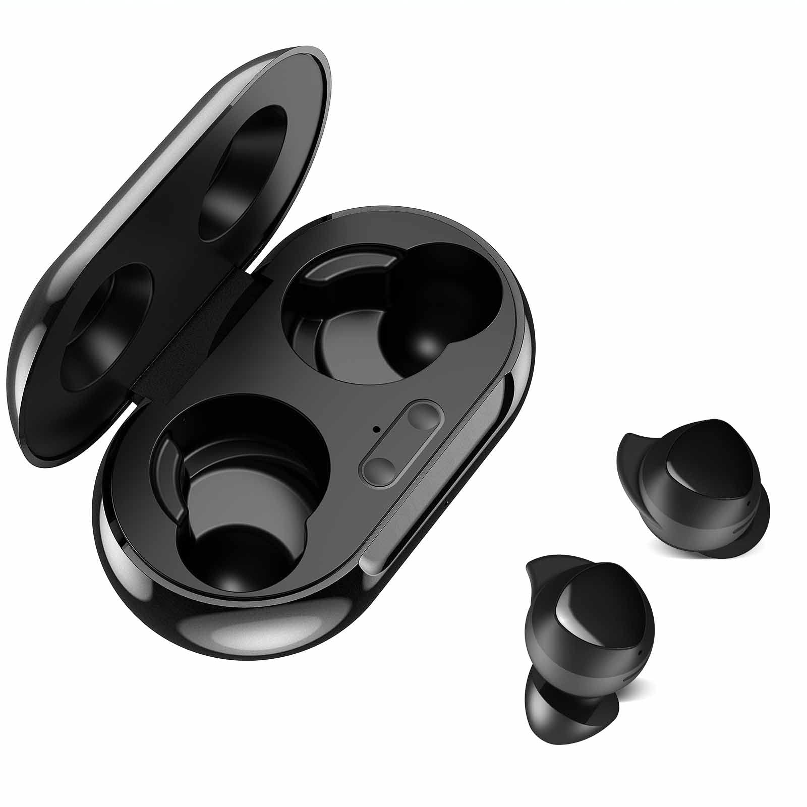 UrbanX Street Buds Plus for Motorola Moto G Stylus 5G - True Wireless Earbuds w/Hands Free Controls (Wireless Charging Case Included) - Black