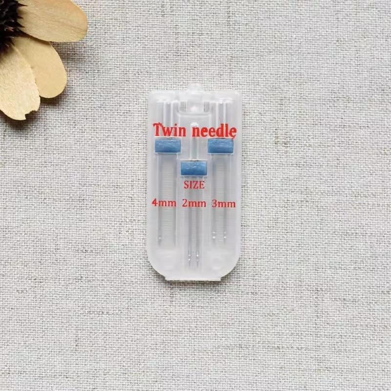 1 Set Twin Stretch Machine Needle Double Twin Needles Pins Sewing Machine Double Needle for Brother JANOME Domestic Sewing Machine - Image 2