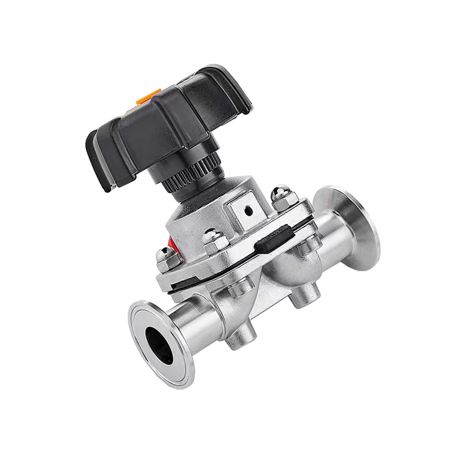 1/2" 3/4" 1-1/4" 1" 2-Wege-Schnellinstallations-Membranventil Sanitär Edelstahl 316L Tri-Clamp Außendurchmesser 50,5 mm(51mm)