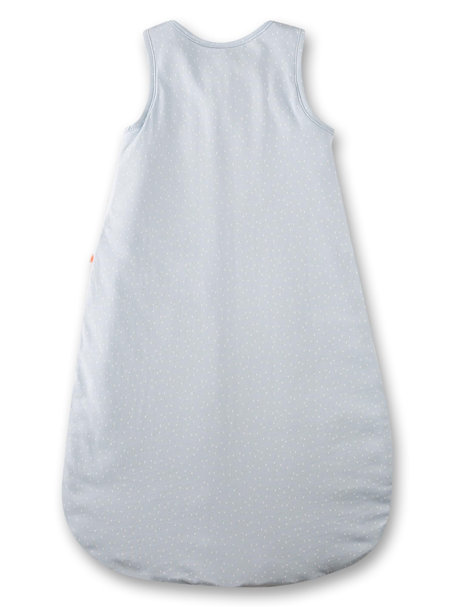SANETTA Sacco nanna blu | Pratico e comodo sacco a pelo unisex in cotone biologico, sacco nanna con cerniera e stampa arcobaleno | Baby Sleeping Bag
