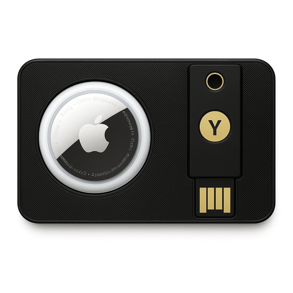 Amazon.com: YubiKey 5 NFC Card Holder with AirTag Slot Anti-Loss