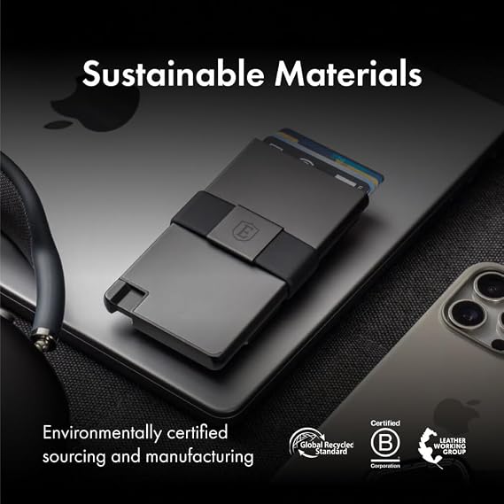 Ekster Cardholder Pro All Metal Wallet for Men | Metal Wallet with RFID Blocking Layer | Slim Minimalist Aluminum Wallet with Push Button for Quick Card Access, Space Gray , Pro, Card Holder Pro