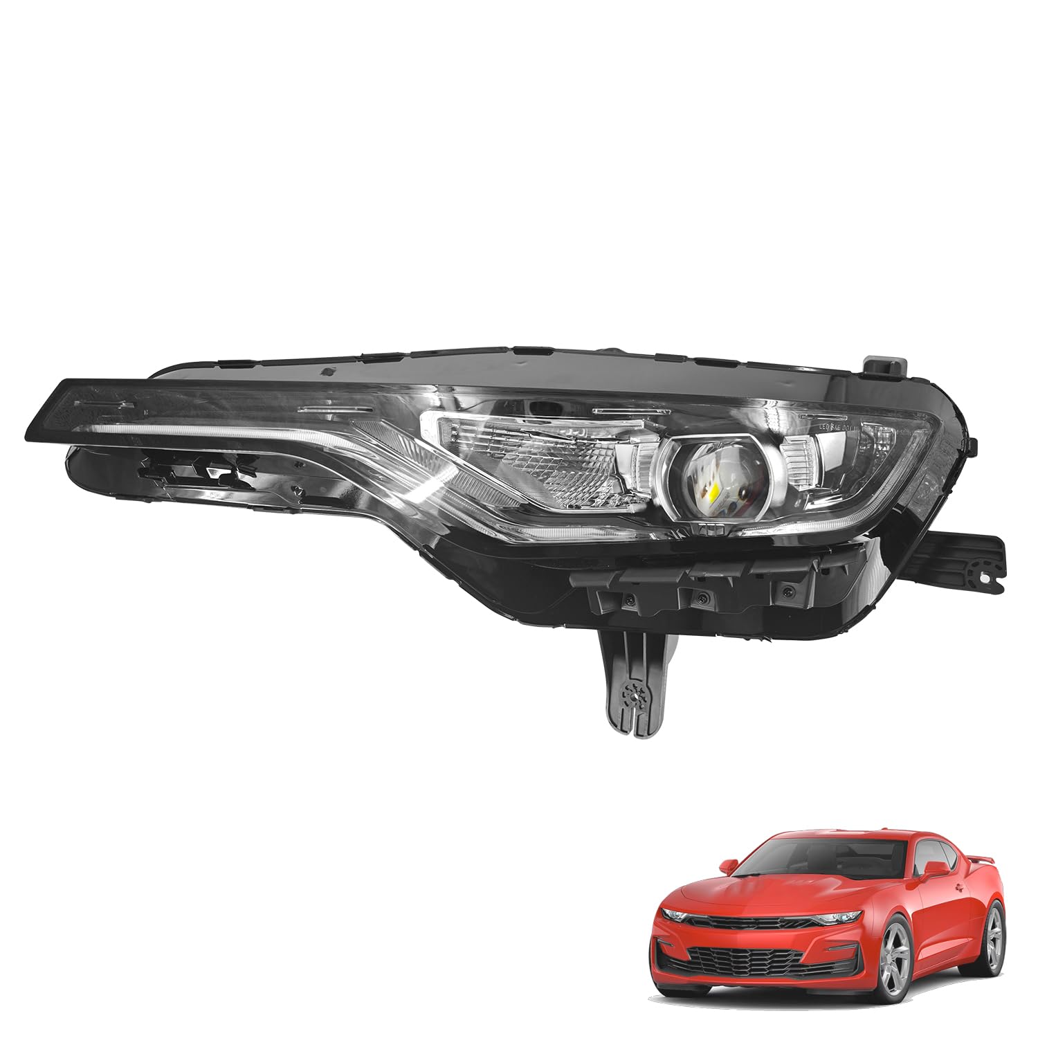 LoftMarte 84756147 LED Headlight Compatible with Chevrolet Camaro LS, LT, LT1, SS 2019-2024, RS 2019 Left Driver Side Headlight 84529722, GM2502494