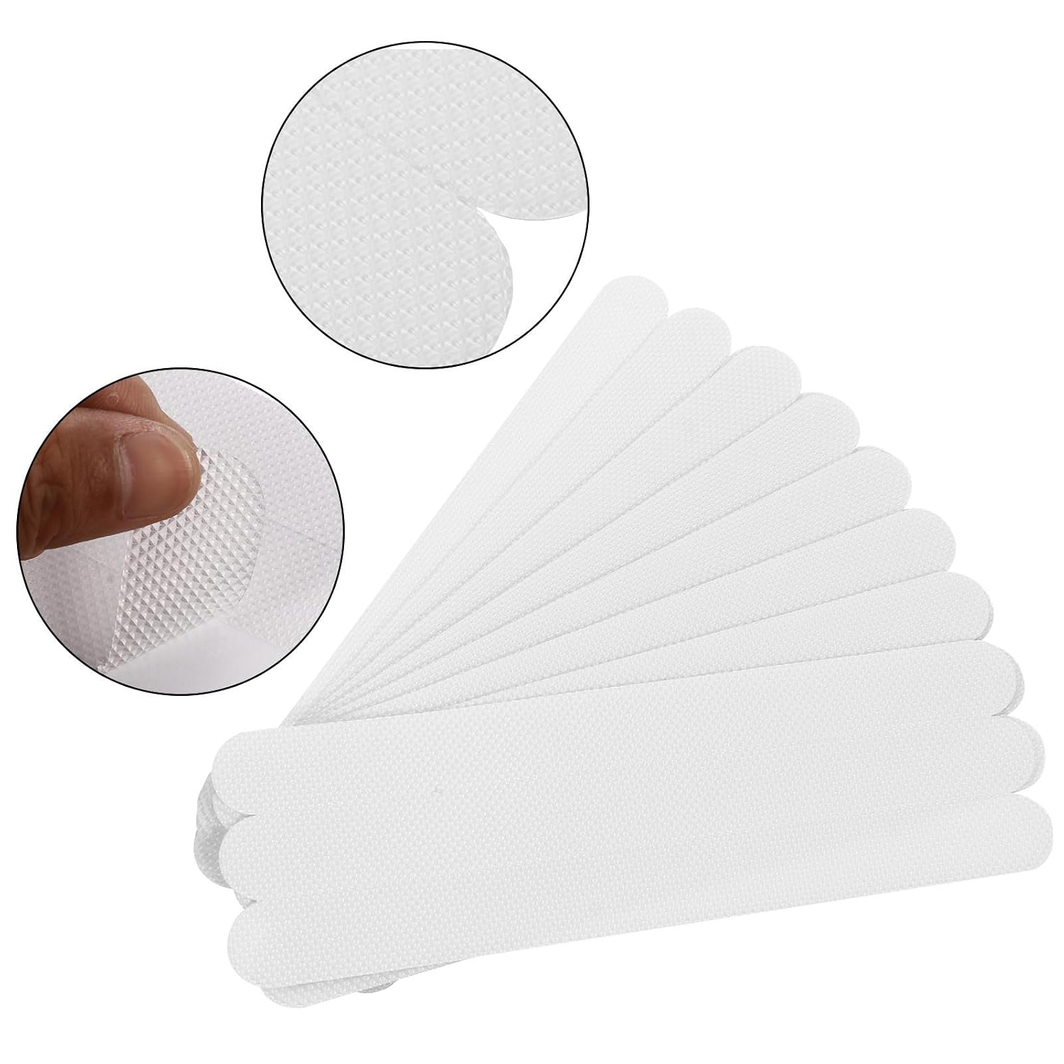 ULTECHNOVO 48pcs - Adhesive Strips for Bathtubs and Stairs Transparent Peva Bathroom Safety Tape Strong Self-Adhesive Non- Stickers for Use