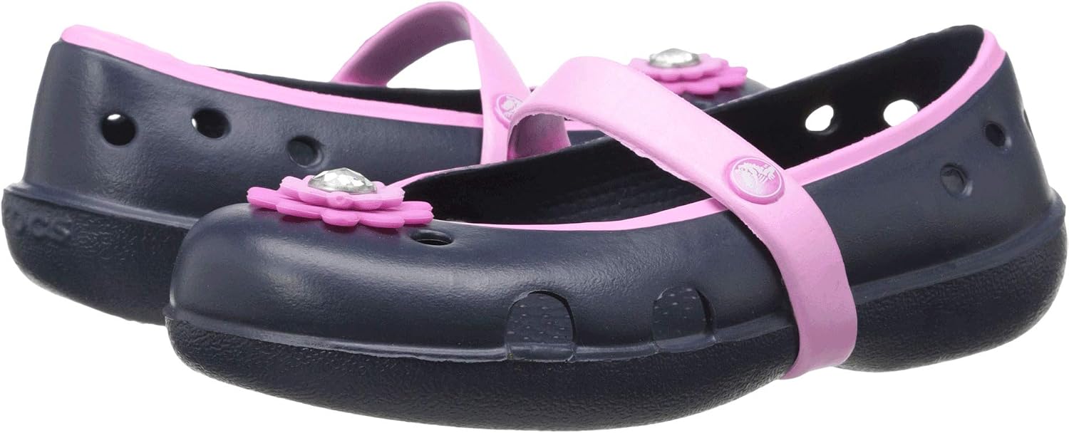 Crocs Girls' Keeley Petal Charm Flats