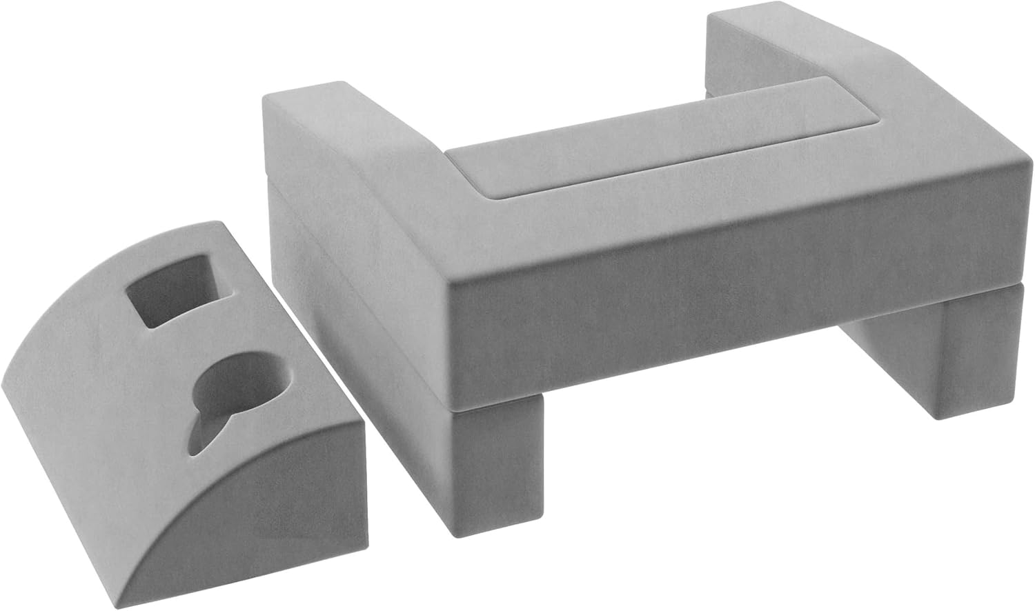 Reading Pillow for Sitting in Bed Adult Size, Multifunctional Lap Pillow, Skin-Friendly Flocked Fabric, Highly Supportive Foam Filling, with Triangular Pillow & Cup Storage Module