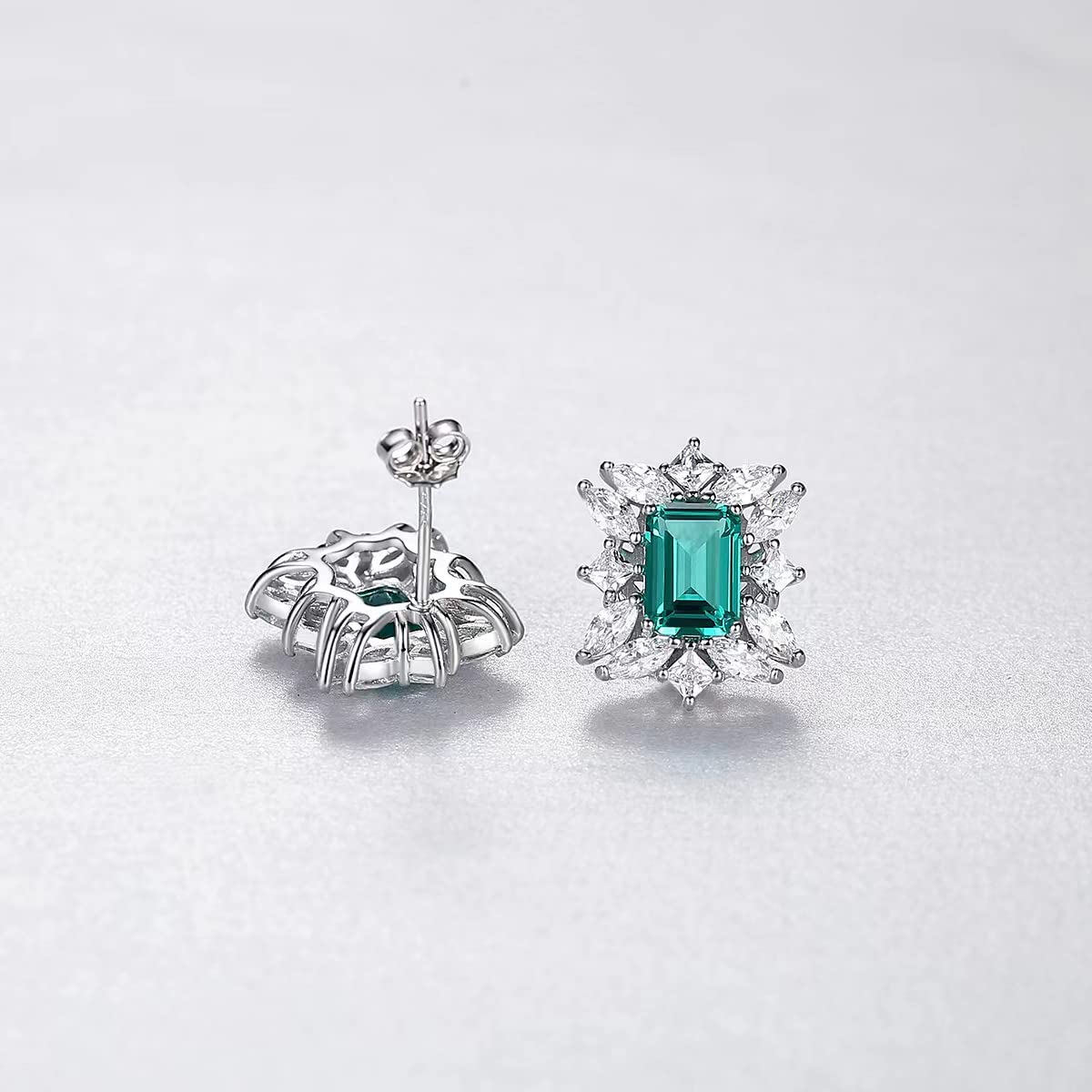 Orecchini in Argento Sterling da Donna A Cuore Zirconi Zirconi