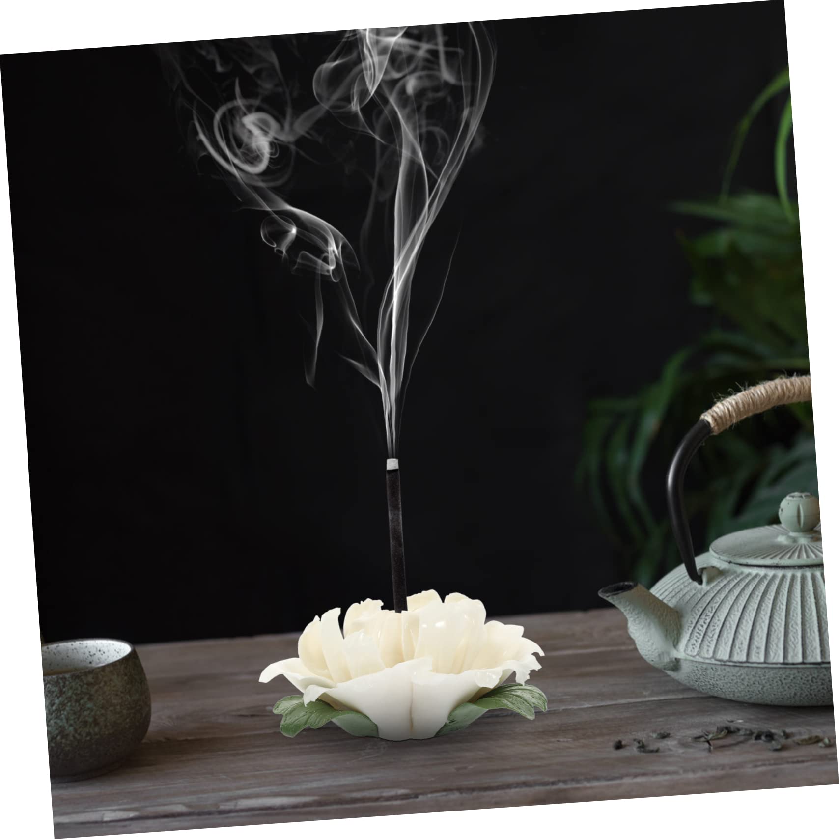 IMIKEYA 4piezas Censer De Diseño De Peonía para Aromaterapia Soporte para Incienso De Mesa Decoración Elegante para y