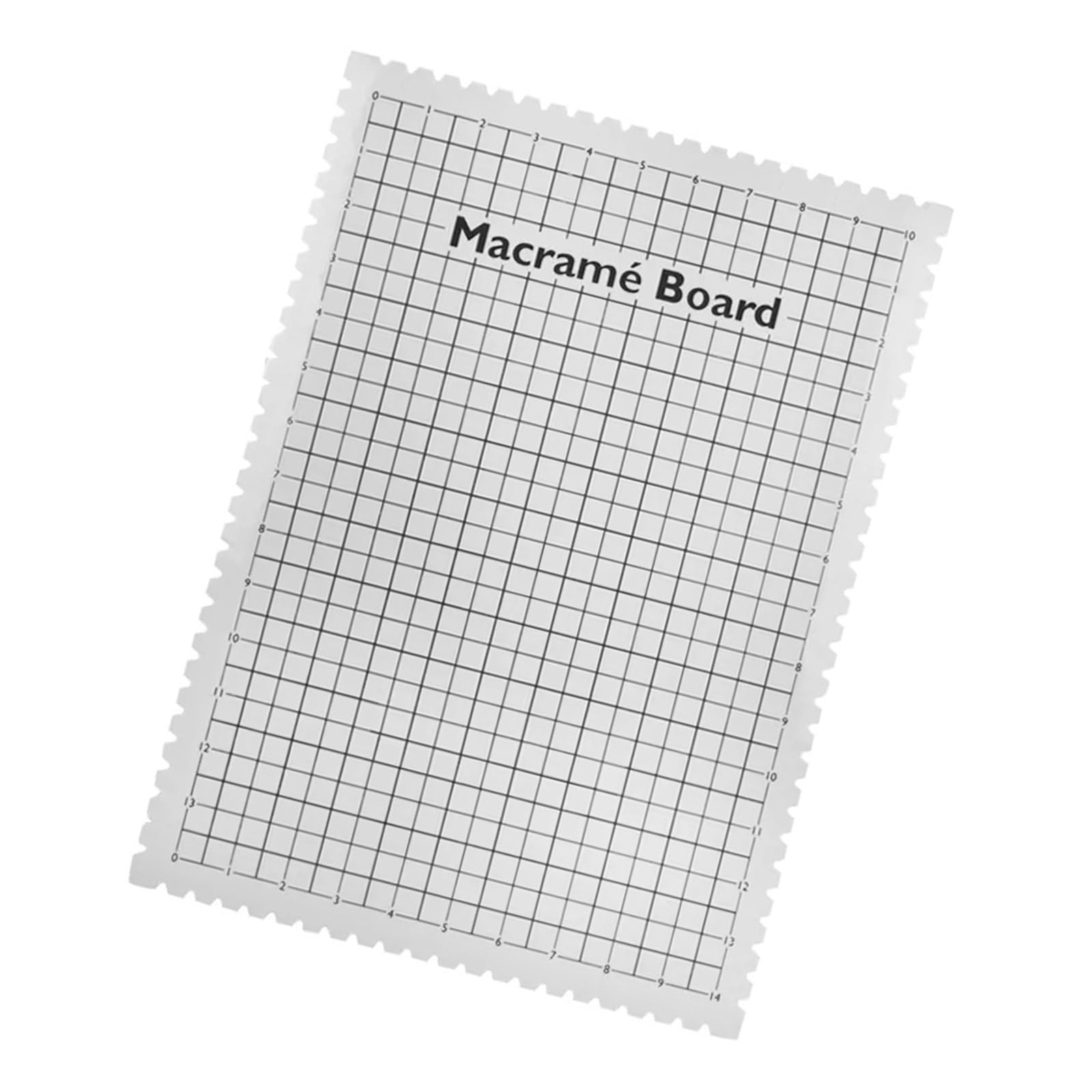 NEWFT Macrames Project Board with Grids Portable Braiding Board Large Macrames 39x29x5cm for Weaving Braiding