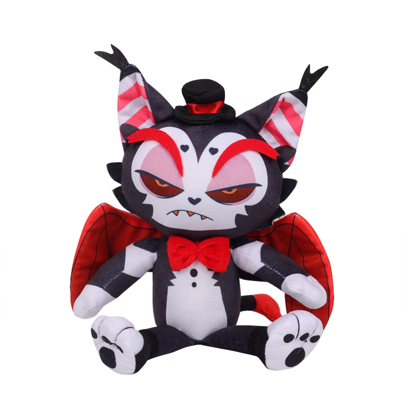XYYYHTL Hazbin Hotels Husk Plush Toy Cute Stuffed Animal Figure Doll Anime Cartoon Collectable Plushies Toy Throw Pillows for Fans