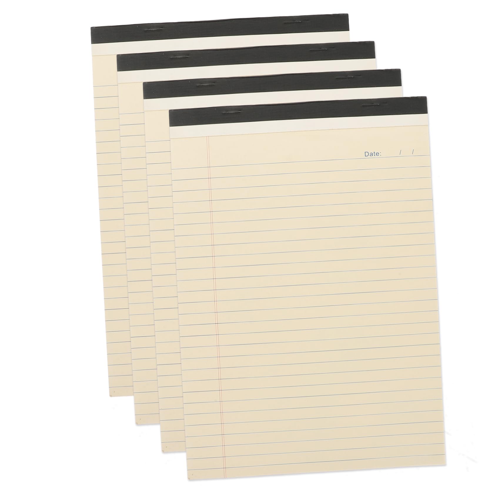Abreißbarer Liniierter Notizblock A4, 4 Stück-pack, Papier Beige