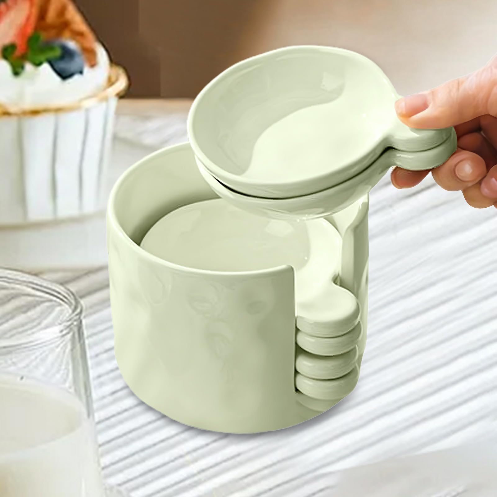Set di piatti per salse con supporto, perfetto per barbecue e cucina, pratico contenitore per salse, condimenti e condimenti, ideale per intrattenere