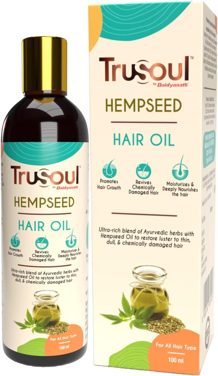 By Baidyanath Hair Growth & Deep Nourish Hair Oil | With Ultra Rich Blend of Hemp Seed, Sunflower, Argan,Jojoba, Grape Seed & Almond - For All Hair Types (100 ml)