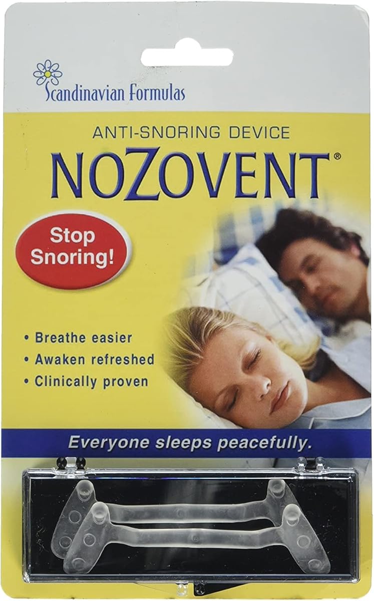 Nozovent Anti-Snoring Device, 2 Count