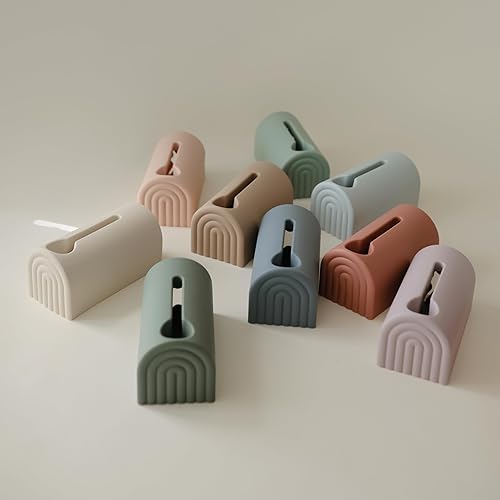 Miniatura 6 de mushie Cubierta de boquilla de baño  Protector de seguridad de silicona suave para grifo de bañera para niños  Ajuste universal (natural)