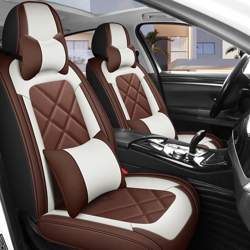 Housse de siège auto marron pour VW Jetta Sport Wagen : confort et style pour vos voyages en famille