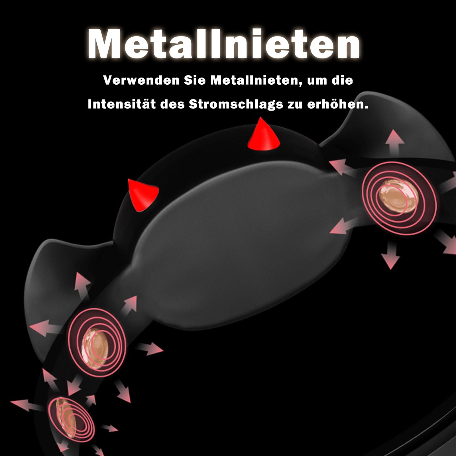 Shock Collar Sexhalsbänder BDSM Halsband Elektro Schock Collar Elektroschock Halsband Reizstromgerät Elektro Schocker Sexuelle Elektrostimulation Keuschheitsgürtel Halsband Damen für Sex Fetisch